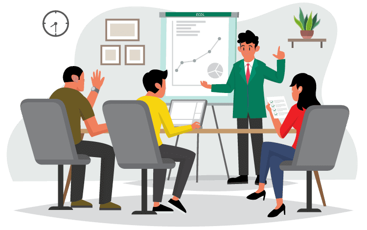 business and management banner illustration