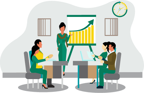 marketing sales banner illustration