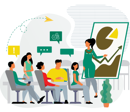 personal development skills banner illustration